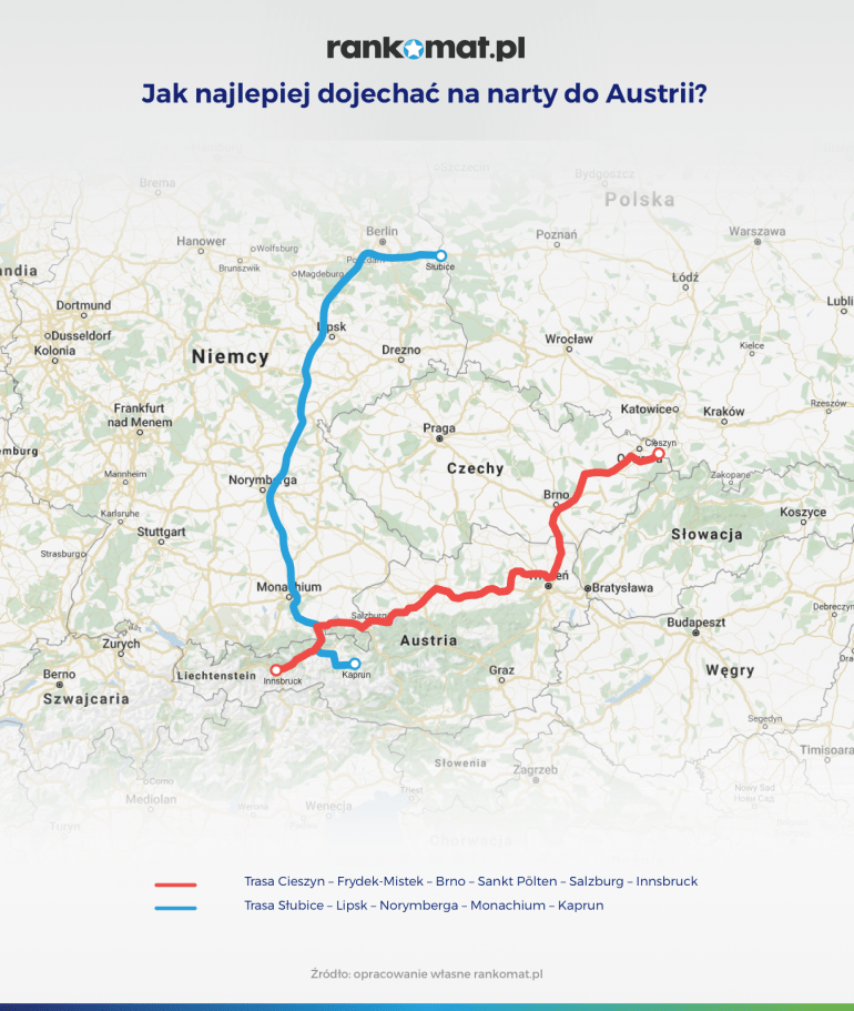 jak najlepiej dojechać do Austrii