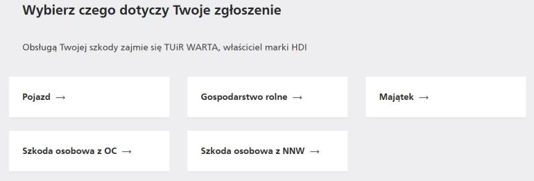 HDI zgłoszenie szkody 1