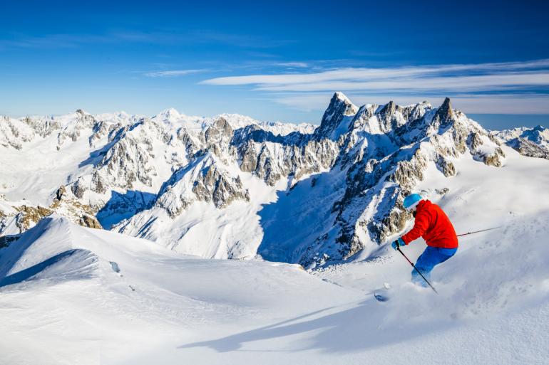 narty w Chamonix Mont Blanc 