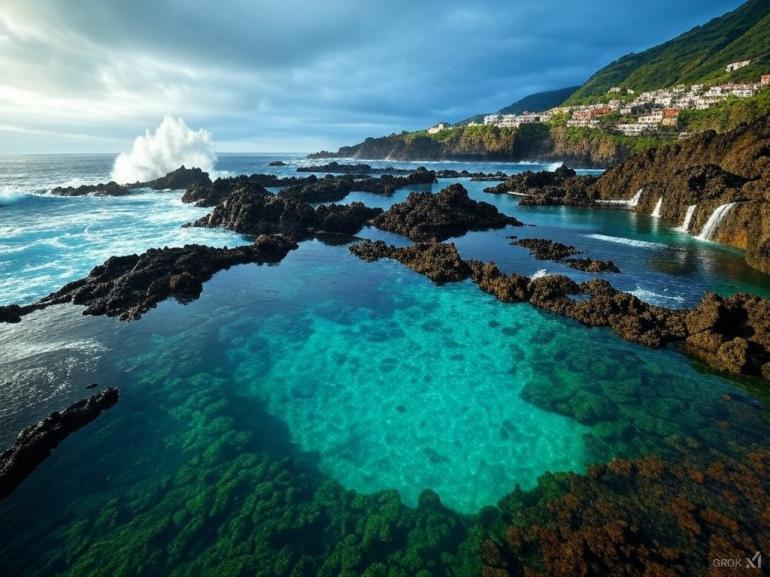 Baseny wulkaniczne w Porto Moniz