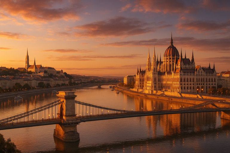 Budapeszt, widok na panoramę miasta