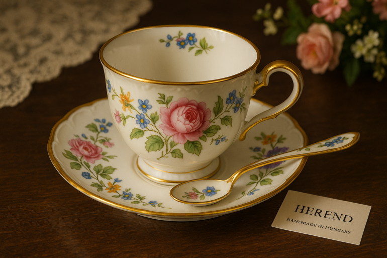 filiżanka Herend, porcelana węgierska
