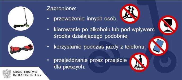 Hulajnoga elektryczna - czego nie wolno